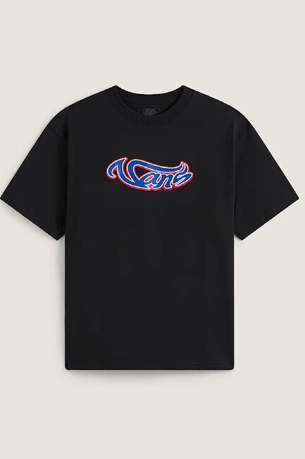 Erkek Wavy Script Tişört VN000TQQBLK1 Siyah (1)