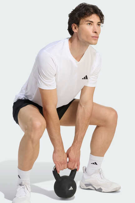 Erkek We Bas Tişört KD5453 Beyaz - Thumbnail