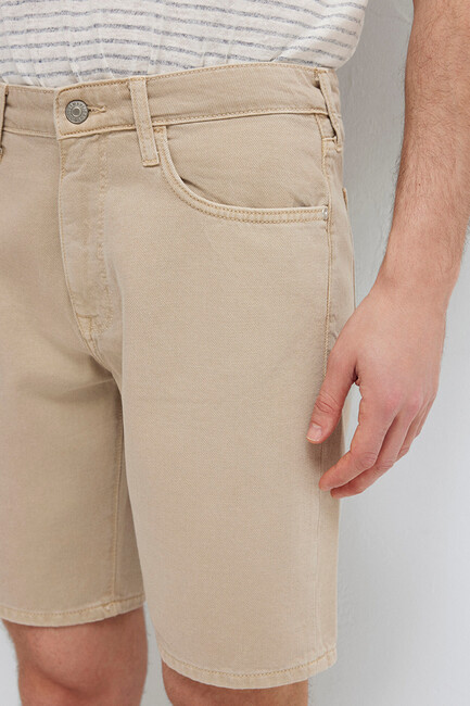 Erkek Wıllıs Street Denim Şort 0412607-A3309 Bej - Thumbnail