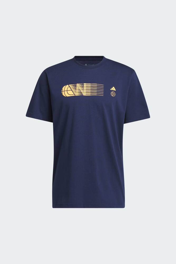 Erkek Worldwide Hoops City Graphic Tişört IN6380 Lacivert 