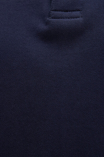 Erkek Yarım Düğmeli Sweat 0S10420-82318 Lacivert - Thumbnail