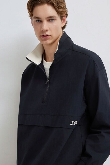 Erkek Yarım Fermuarlı Gömlek 0211890-900 Siyah (1)