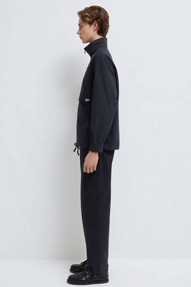 Erkek Yarım Fermuarlı Gömlek 0211890-900 Siyah 