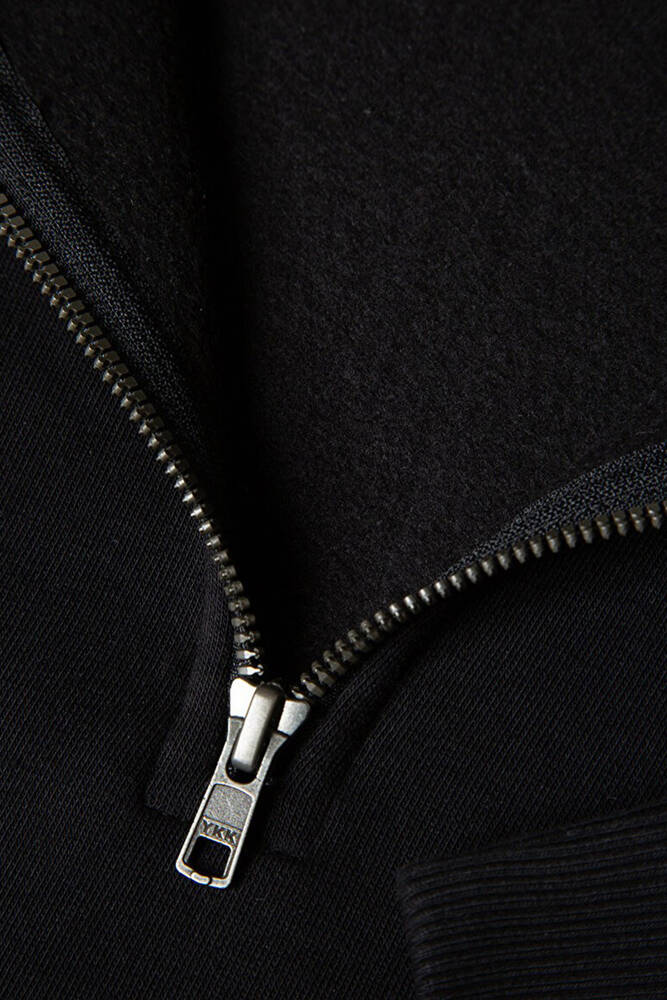Erkek Yarım Fermuarlı Sweat 0S10208-900 Siyah 