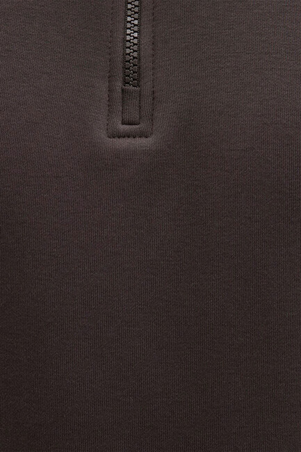 Erkek Yarım Fermuarlı Sweat 0S10278-70219 Kahve - Thumbnail