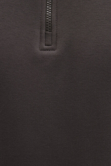 Erkek Yarım Fermuarlı Sweat 0S10278-70219 Kahve  - 6