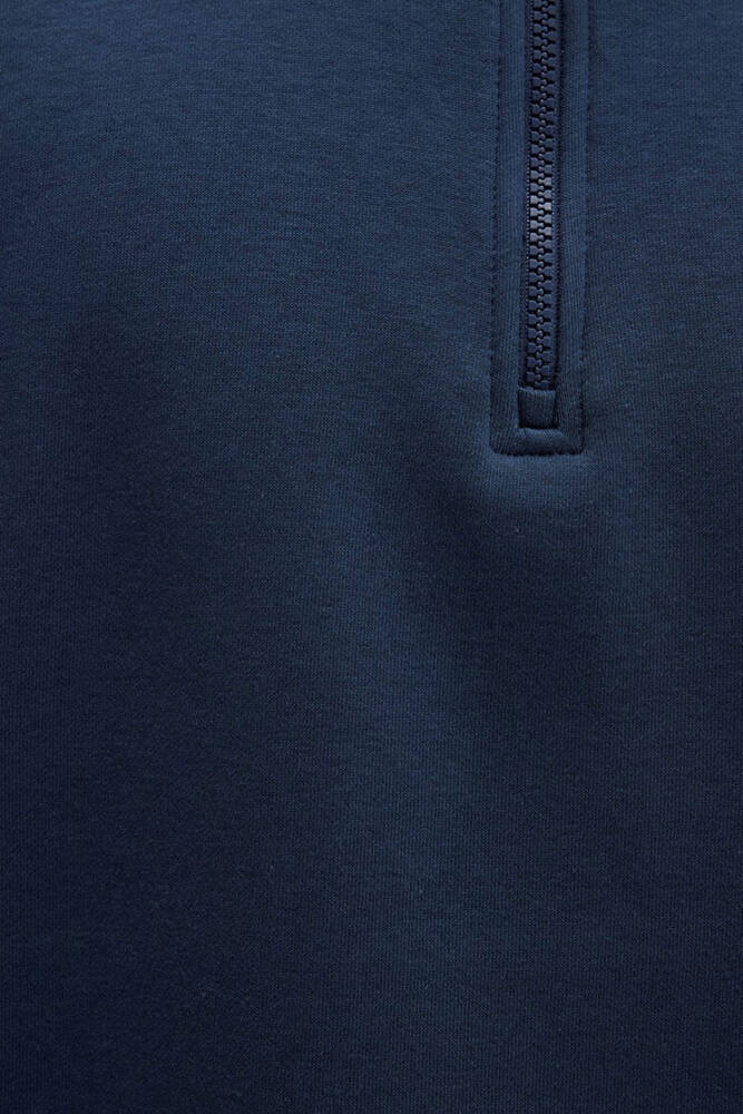 Erkek Yarım Fermuarlı Sweat 0S10278-70490 Lacivert 