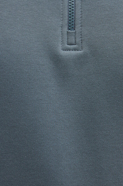 Erkek Yarım Fermuarlı Sweat 0S10278-80889 Yeşil (2)