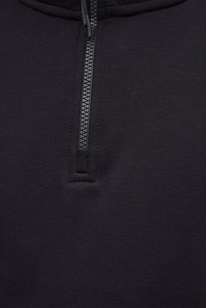 Erkek Yarım Fermuarlı Sweat 0S10278-900 Siyah 