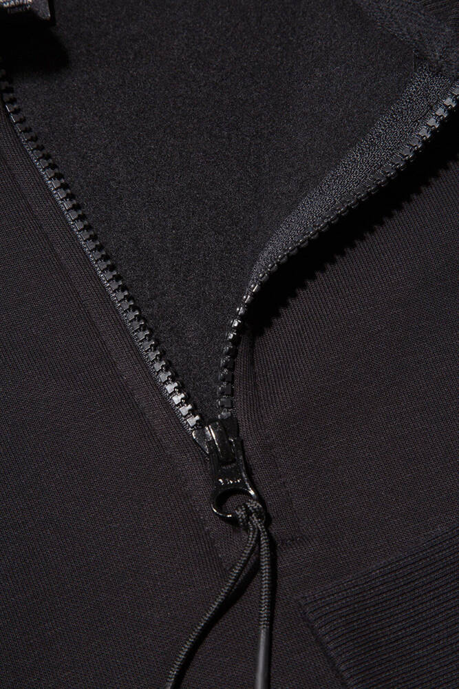 Erkek Yarım Fermuarlı Sweat 0S10278-900 Siyah  - 7