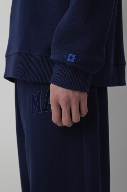 Erkek Yarım Fermuarlı Sweat 0S20212-84371 Lacivert - 8