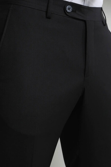 Erkek Yün Karışımlı Dokuma Pantolon PANT-454 10141093 Siyah (3)