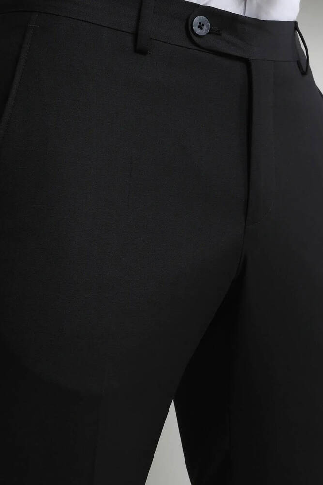 Erkek Yün Karışımlı Dokuma Pantolon PANT-454 10141093 Siyah 
