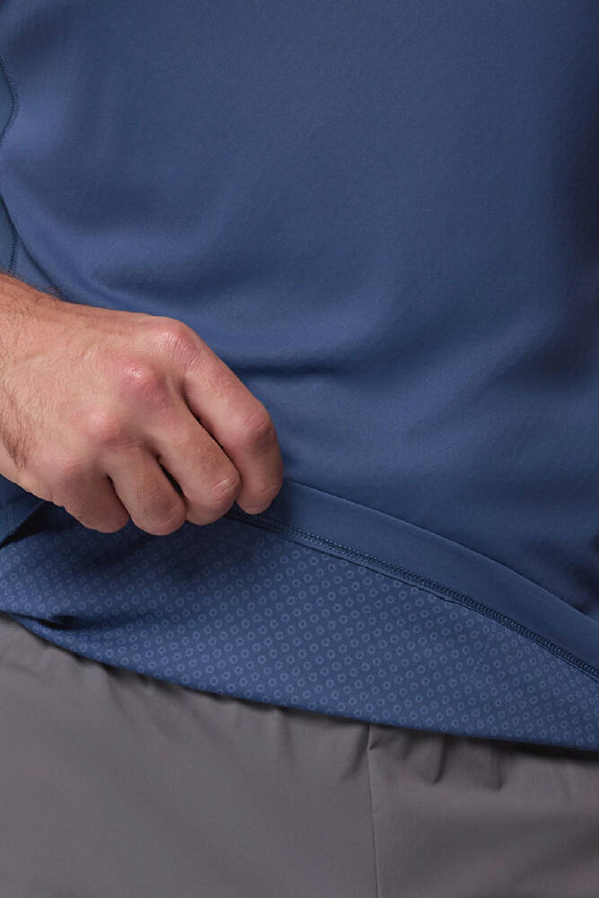 Erkek Zero Rules Lıght Teknik Kısa Kollu Tişört AO2717_479 Mavi 