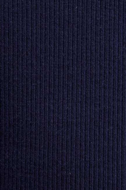 Kadın Polo Yaka Modelli Penye 1613836-80729 Lacivert - Thumbnail