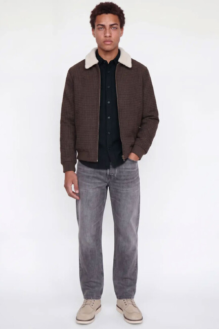 Jack & Jones Erkek Bluıvy Solıd Gömlek 12303624 Gri (2)