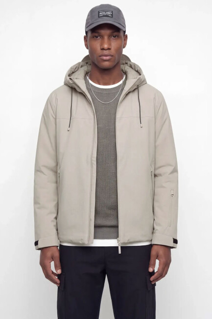 Jack & Jones Erkek Fusıon Technıcal Mont 12299783 Ekru