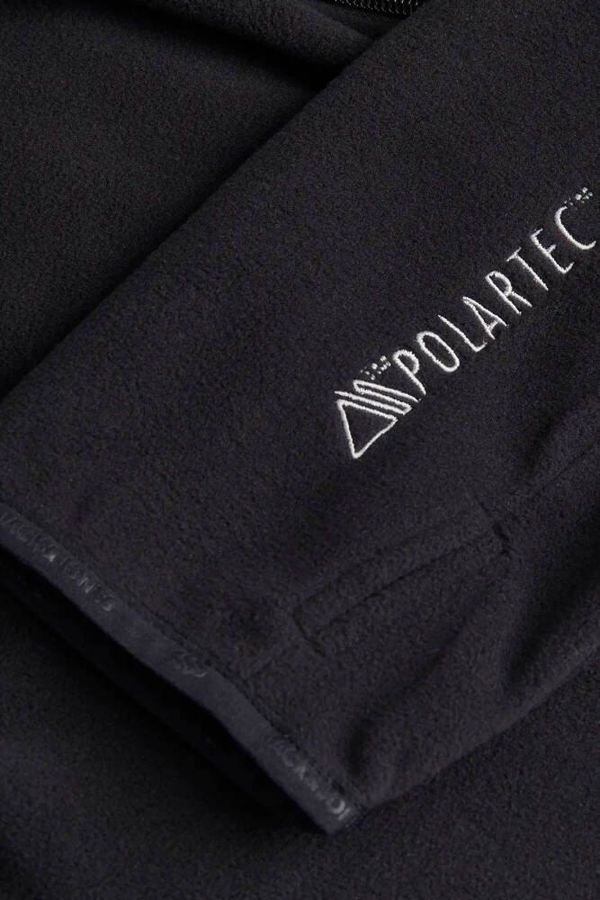 Jack & Jones Erkek Stıgnes Yarım Fermuarlı Sweat 12298298 Siyah - 5