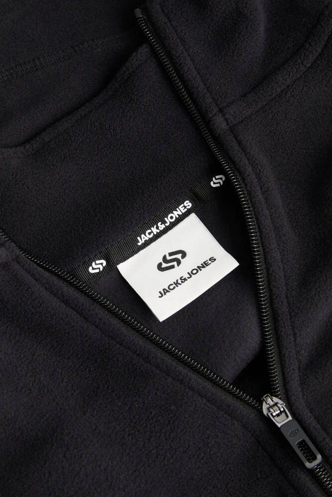 Jack & Jones Erkek Stıgnes Yarım Fermuarlı Sweat 12298298 Siyah - 6