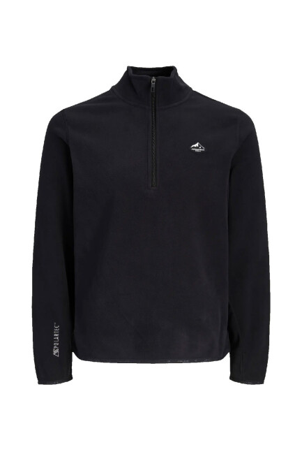 Jack & Jones Erkek Stıgnes Yarım Fermuarlı Sweat 12298298 Siyah - 7