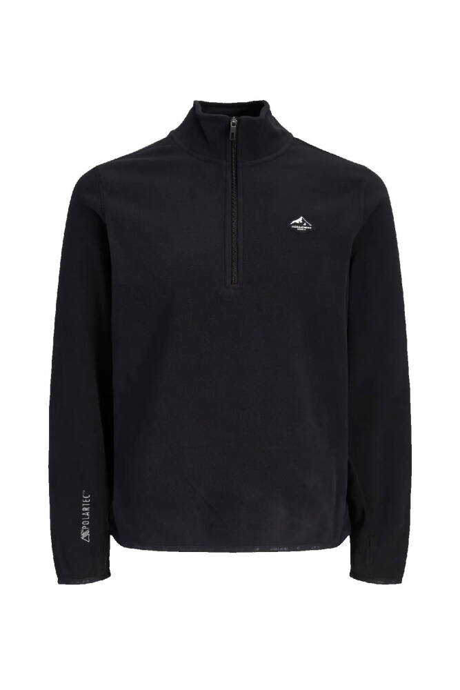 Jack & Jones Erkek Stıgnes Yarım Fermuarlı Sweat 12298298 Siyah - 7