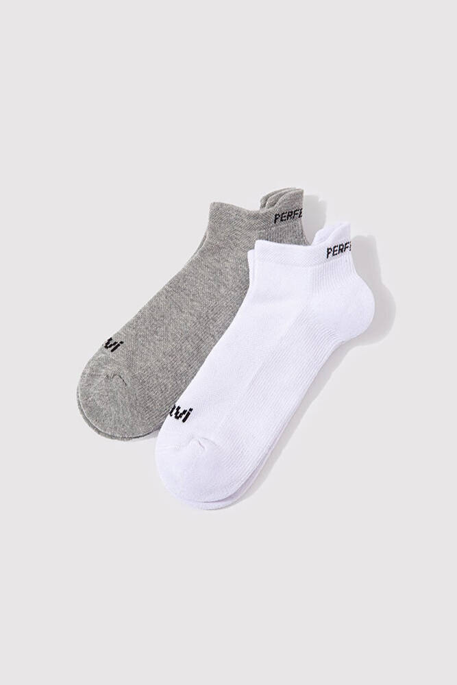 Kadın 2li Patik Çorap 1900074-30774 Gri 