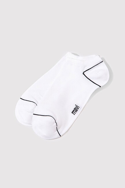 Kadın 2'Li Patik Çorap 198490-620 Beyaz (3)