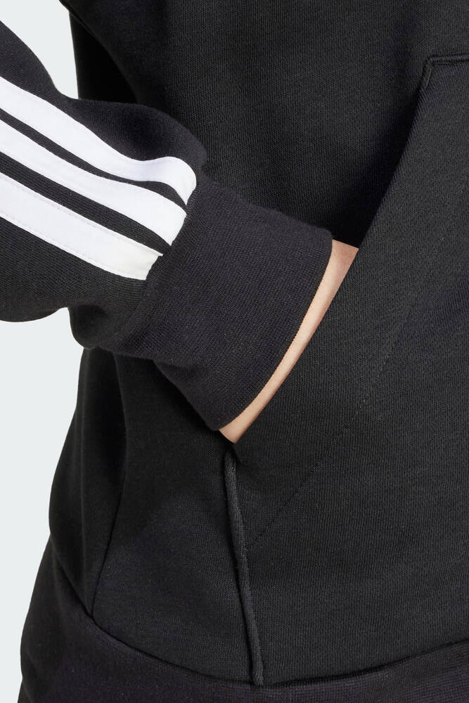 Kadın 3S FL Fermuarlı Kapüşonlu Sweat JE1283 Siyah 