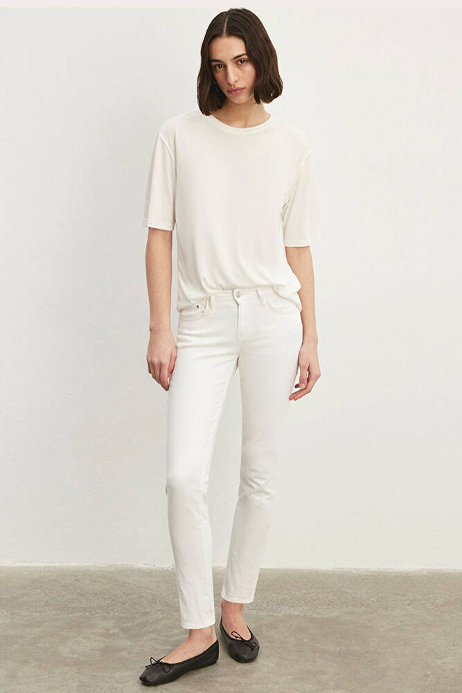 Kadın Ada Jean Pantolon 1020581363 Beyaz 