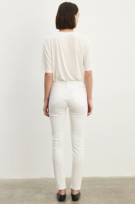 Kadın Ada Jean Pantolon 1020581363 Beyaz - Thumbnail