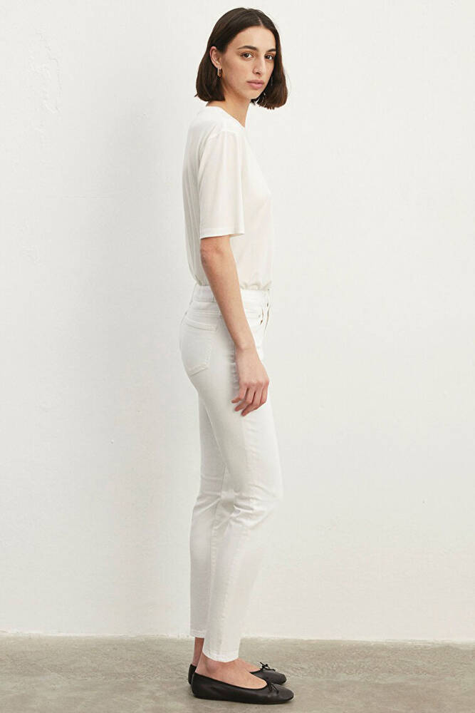Kadın Ada Jean Pantolon 1020581363 Beyaz 