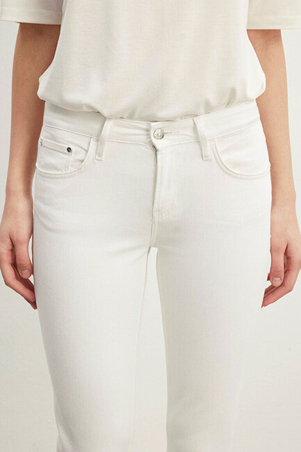 Kadın Ada Jean Pantolon 1020581363 Beyaz - Thumbnail