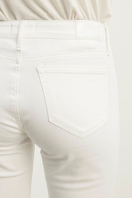 Kadın Ada Jean Pantolon 1020581363 Beyaz - 7