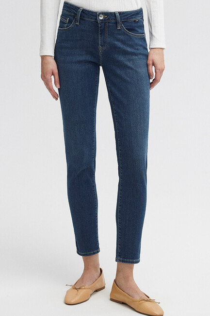 Kadın Ada Vintage Jean Pantolon 1020535596 Mavi (3)