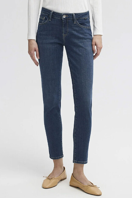 Kadın Ada Vintage Jean Pantolon 1020535596 Mavi (3)