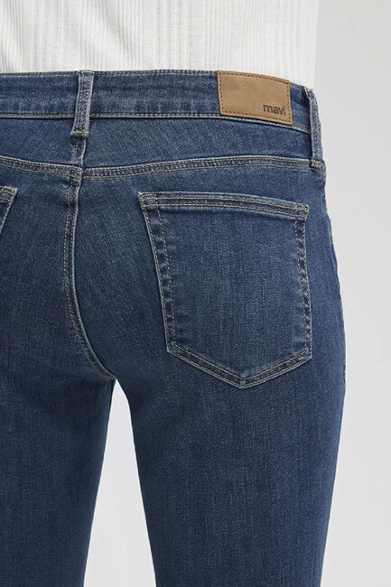 Kadın Ada Vintage Jean Pantolon 1020535596 Mavi - Thumbnail