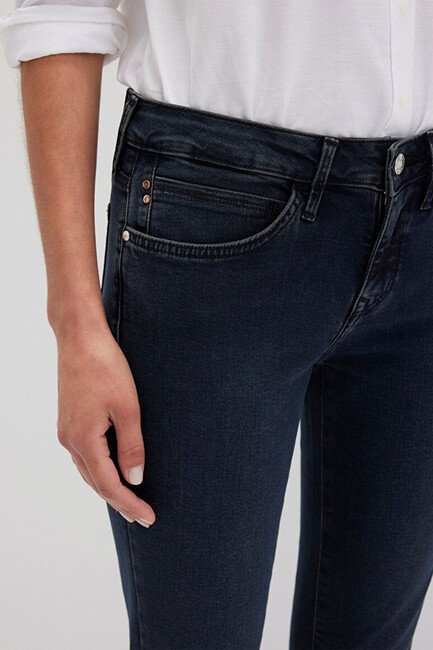 Kadın Ada Vintage Jean Pantolon 1020582249 Lacivert - Thumbnail