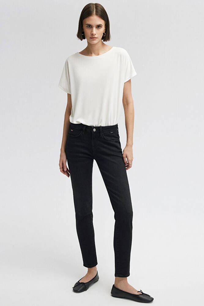 Kadın Ada Vintage Jean Pantolon 1020524752 Siyah 