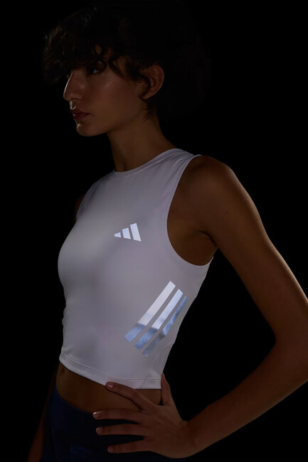 Kadın Adi365 Iconic Running Kısa Atlet JZ2484 Beyaz - Thumbnail