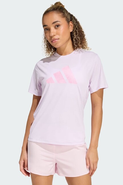 Kadın Adi365 Running Ess Brand Love Tişört KA0281 Pembe (1)