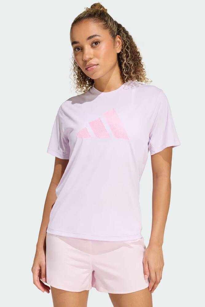 Kadın Adi365 Running Ess Brand Love Tişört KA0281 Pembe 