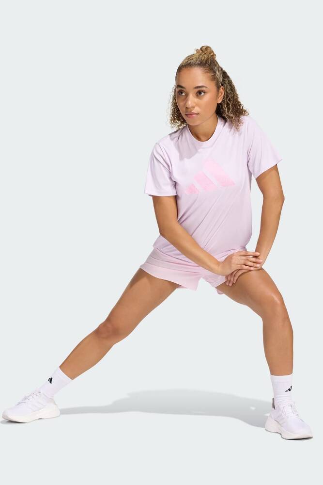 Kadın Adi365 Running Ess Brand Love Tişört KA0281 Pembe 