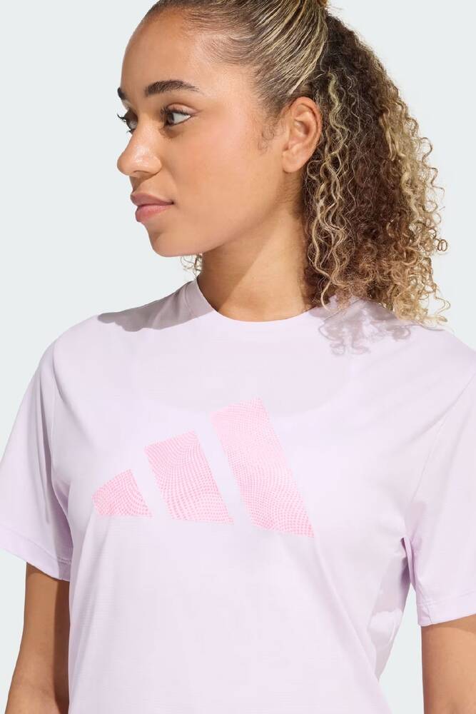Kadın Adi365 Running Ess Brand Love Tişört KA0281 Pembe 