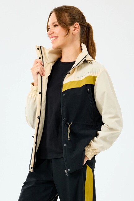 Kadın Adjustable Micro Ceket S2520208-1983 Ekru - Thumbnail