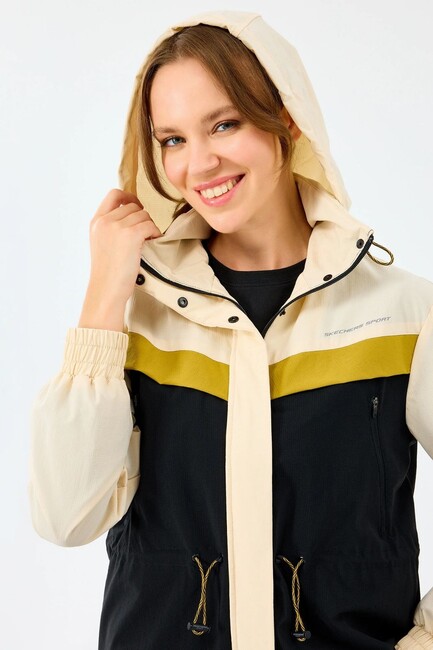 Kadın Adjustable Micro Ceket S2520208-1983 Ekru - Thumbnail