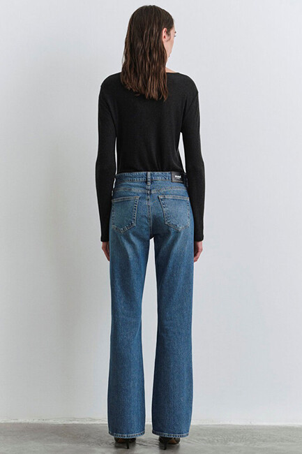 Kadın Alına Icon Jean Pantolon 1012577-90538 Mavi - Thumbnail