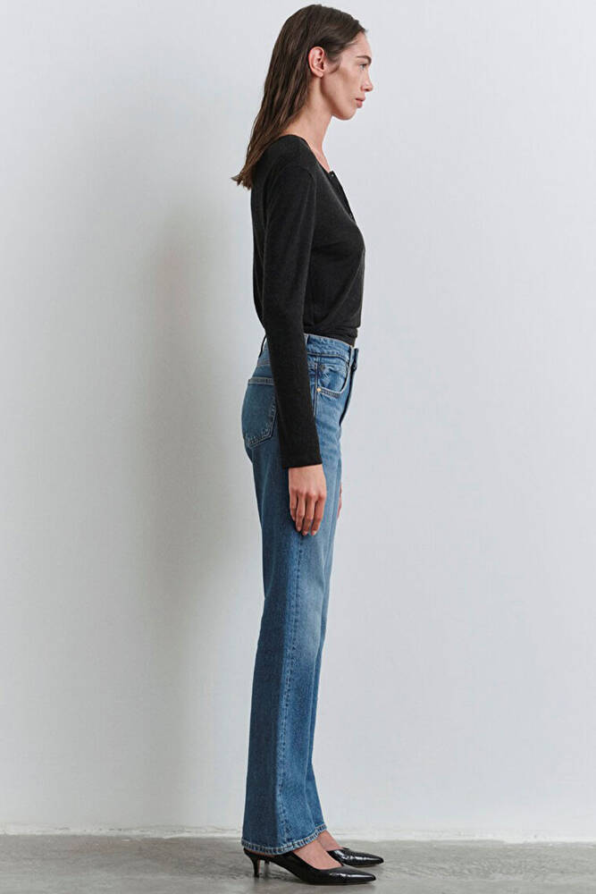 Kadın Alına Icon Jean Pantolon 1012577-90538 Mavi 