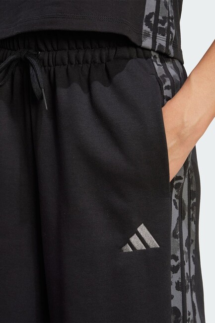 Kadın Aop FT Eşofman Altı JM1840 Siyah - Thumbnail