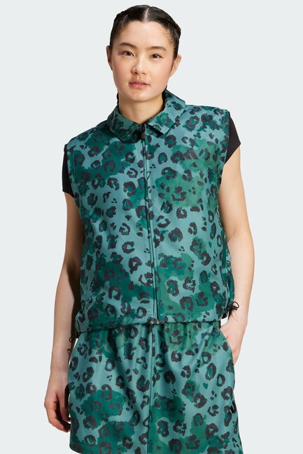 Kadın Aop Yelek JV6958 Yeşil (1)