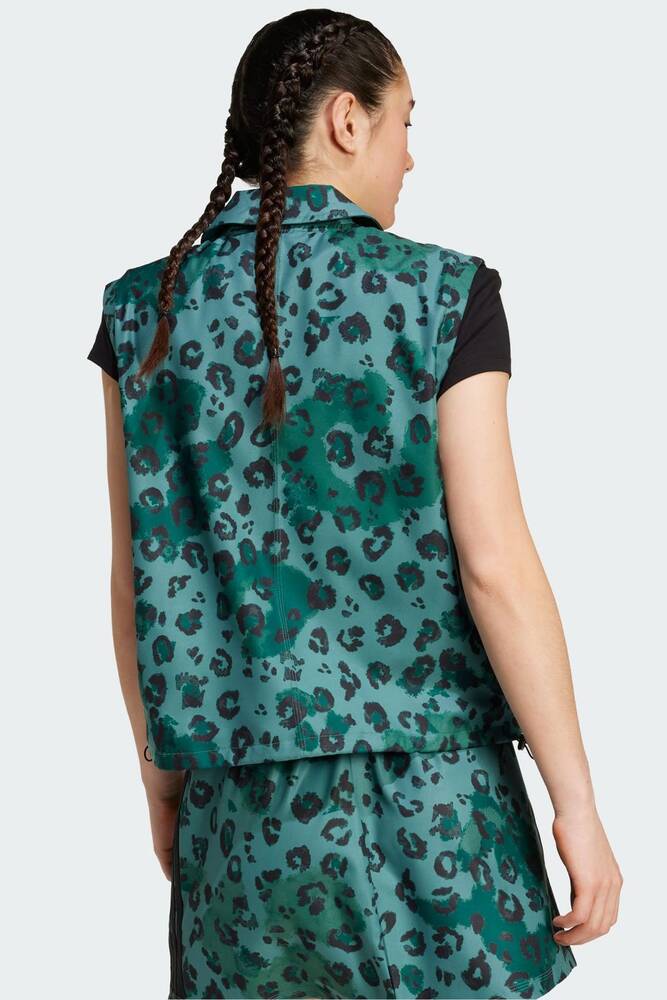 Kadın Aop Yelek JV6958 Yeşil 